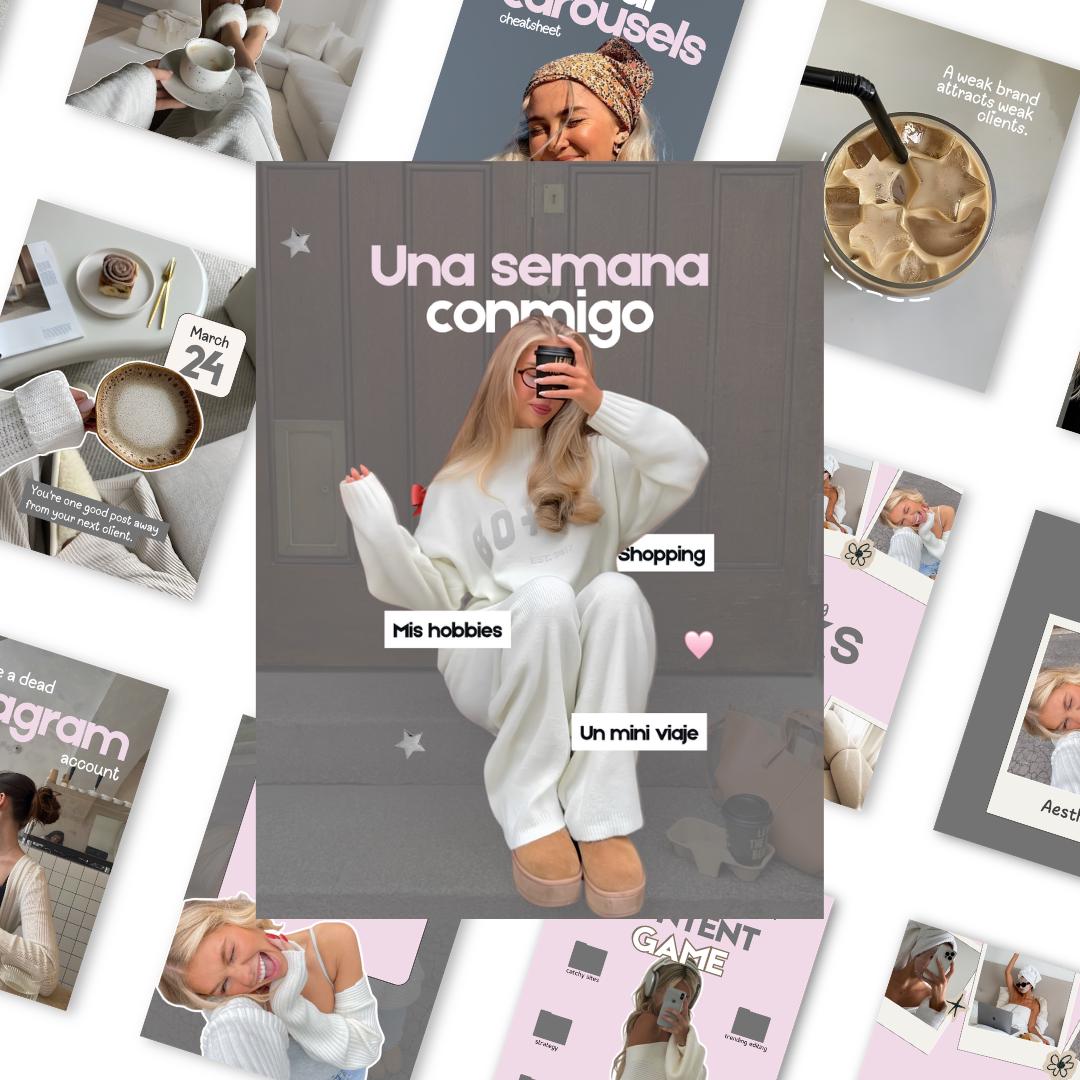 Pink Grey Aesthetic Instagram Coaching Templates - preview 10