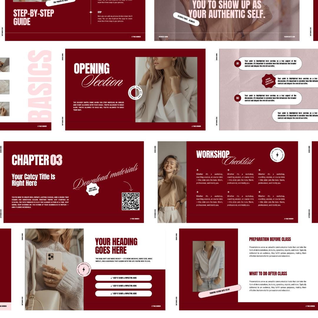 Masterclass Slide Deck Template - preview 5