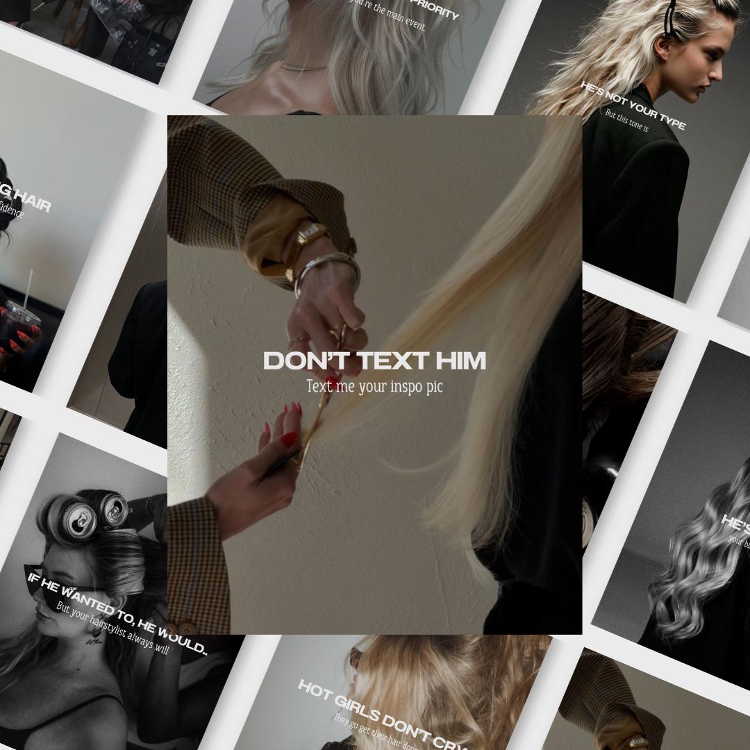 VIRAL Hair Stylist Instagram Templates - preview 5