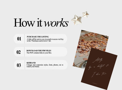 Fall Content Creator Templates | Autumn Canva Social Media Templates | Cozy Personal Branding Posts