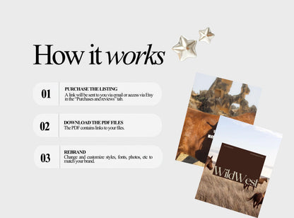 Cowboy Instagram Templates | Western Canva Social Media Templates | Ranch Branding | Rustic Brown Posts