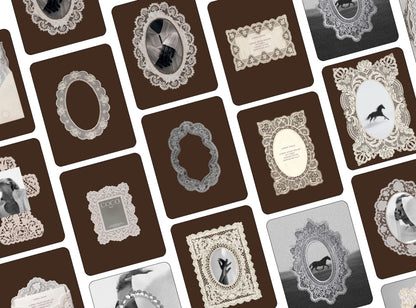 Vintage Lace Instagram Templates | Wedding Canva Templates | Romantic Feminine Social Media Posts | Ornate Frame