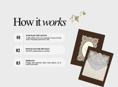 Ornate Lace Instagram Templates | Vintage Editorial Canva Posts | Romantic Wedding Templates | Lace Frame Designs