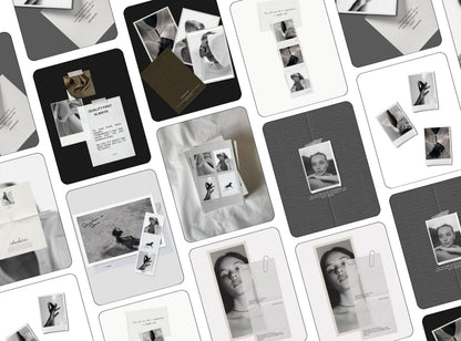 Fashion Instagram Templates | Black and White Social Media Templates | Editorial Photo Collage