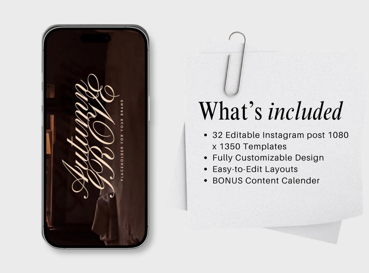 Pinterest Inspired Social Media Templates |  Maroon Burgundy Dark Red | Editable Social Media for Business Owners Aesthetic