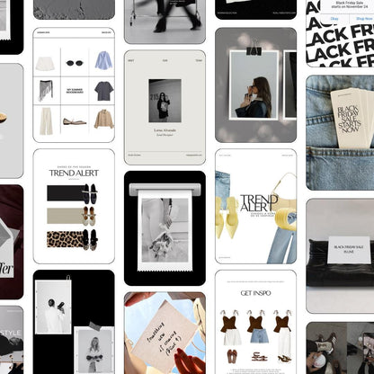 Pinterest Inspired Social Media Templates |  Ecommerce Instagram Posts | Editable Social Media for online Store template | Canva Templates