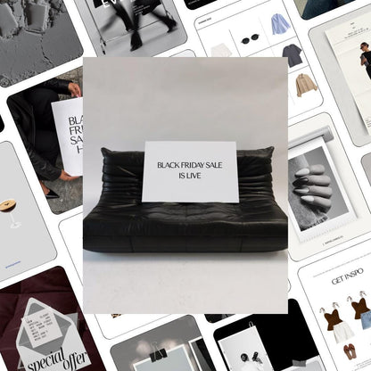 Pinterest Inspired Social Media Templates |  Ecommerce Instagram Posts | Editable Social Media for online Store template | Canva Templates
