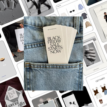 Pinterest Inspired Social Media Templates |  Ecommerce Instagram Posts | Editable Social Media for online Store template | Canva Templates