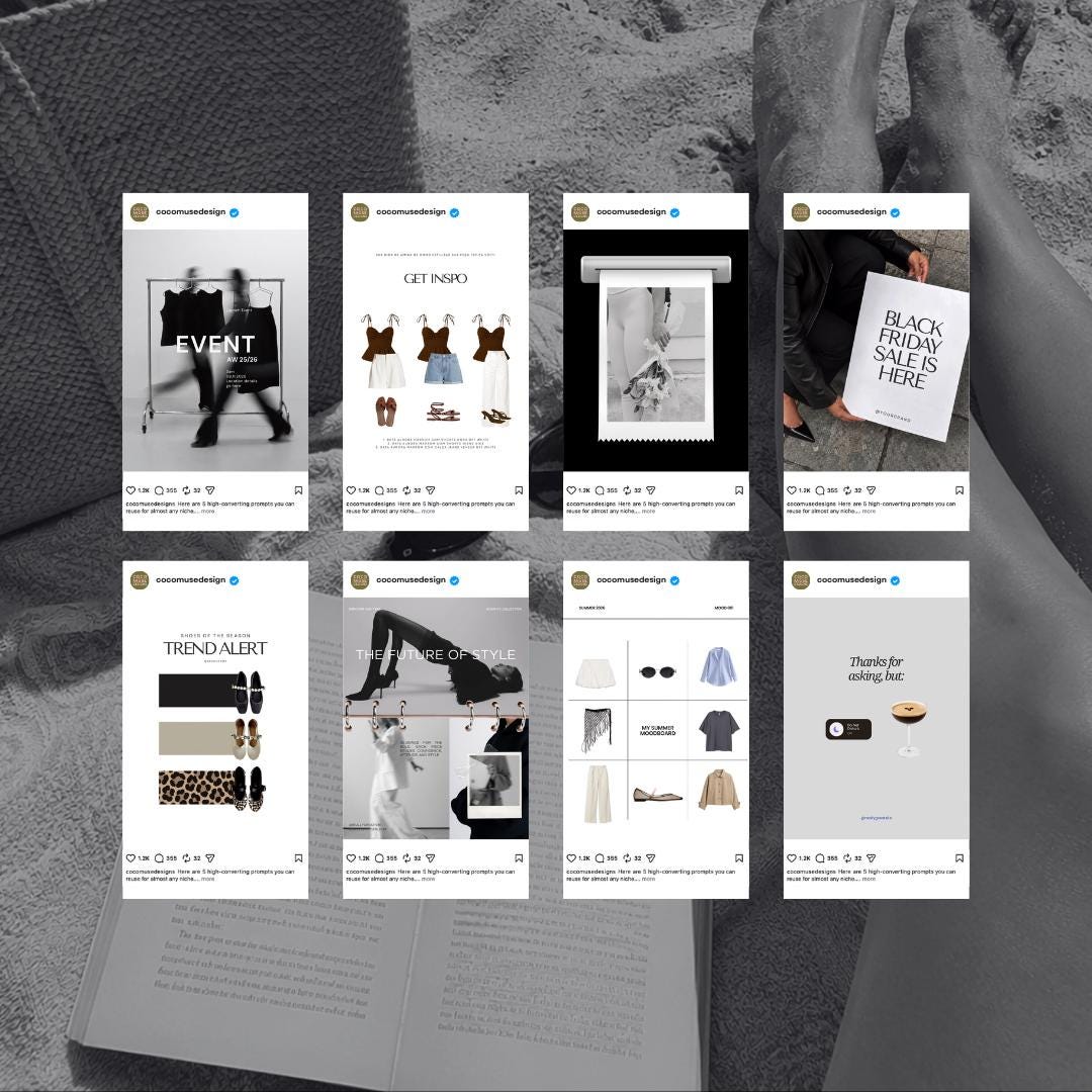 Pinterest Inspired Social Media Templates |  Ecommerce Instagram Posts | Editable Social Media for online Store template | Canva Templates