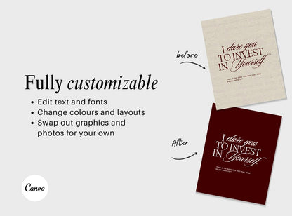 Aesthetic Dark Instagram Templates Canva, Pinterest Inspired Social Media Post Templates, Bold Content Creator Kit, Modern Feed Designs