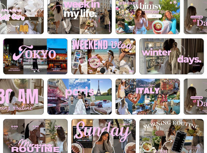 20 Youtube Thumbnails Templates | DIY Youtube Thumbnails | Youtube Branding | Aesthetic Canva Templates | Youtube Branding Kit