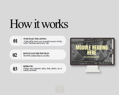 Masterclass Slide Deck Template | Workshop Presentation | Webinar Slides Canva Template | Business Training, Course Creator, Coaching Kit