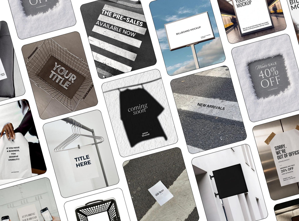 Ad Creatives Bundle Instagram Templates | 18 Editable Canva Social Media Post Templates for Small Business
