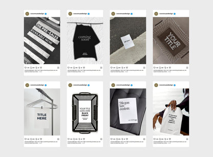 Ad Creatives Bundle Instagram Templates | 18 Editable Canva Social Media Post Templates for Small Business