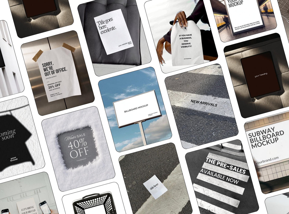 Ad Creatives Bundle Instagram Templates | 18 Editable Canva Social Media Post Templates for Small Business