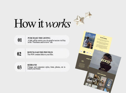 Beginner UGC Portfolio Website Template | Canva Lifestyle Creator / Brand Pitch Website | Coco Olive Earthy Style
