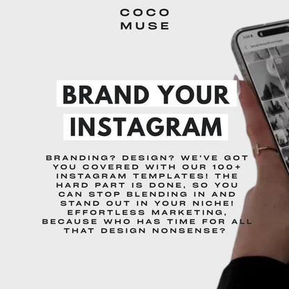 Ad Mockup Instagram Templates | 41 Editorial Canva Templates | Meta Ads, Static Ad Creative, Scroll Stopping Posts | Social Media Manager