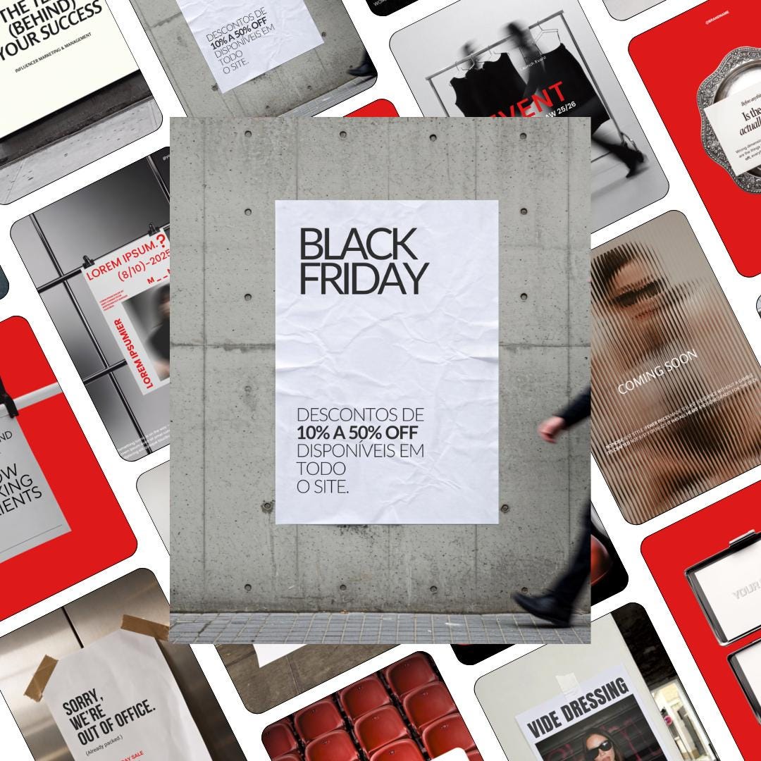 Red black Instagram Templates | 30 Canva Ad Mockups & Instagram Post Templates | Static Ads Social Media Managers Small Business Marketing