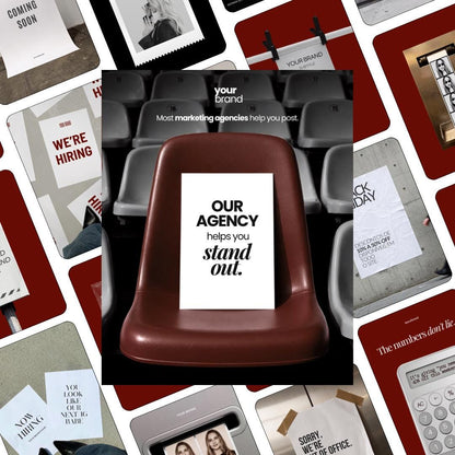 Modern Ad Creative Templates | 30 Canva Ad Mockups & Instagram Post Templates | Static Ads Social Media Managers Small Business Marketing