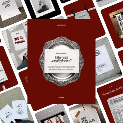 Burgundy Ad Creative Templates |Canva Ad Mockups & Instagram Post Templates | Static Ads Social Media Managers Small Business Marketing