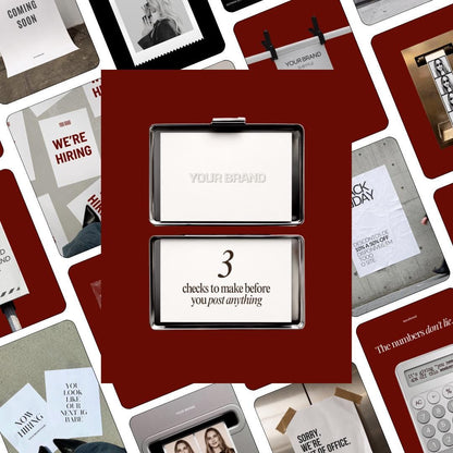 Burgundy Ad Creative Templates |Canva Ad Mockups & Instagram Post Templates | Static Ads Social Media Managers Small Business Marketing