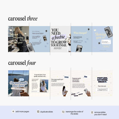 Social Media Instagram Carousel | Aesthetic Instagram Carousel | Carousel Instagram Posts | Scrapbook Carousels Posts | Trendy Canva Posts