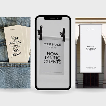 41 Ad Mockup Canva Templates | Instagram Post & Meta Ad Creative Templates | Static Ads, Scroll Stopping Social Media Marketing Kit