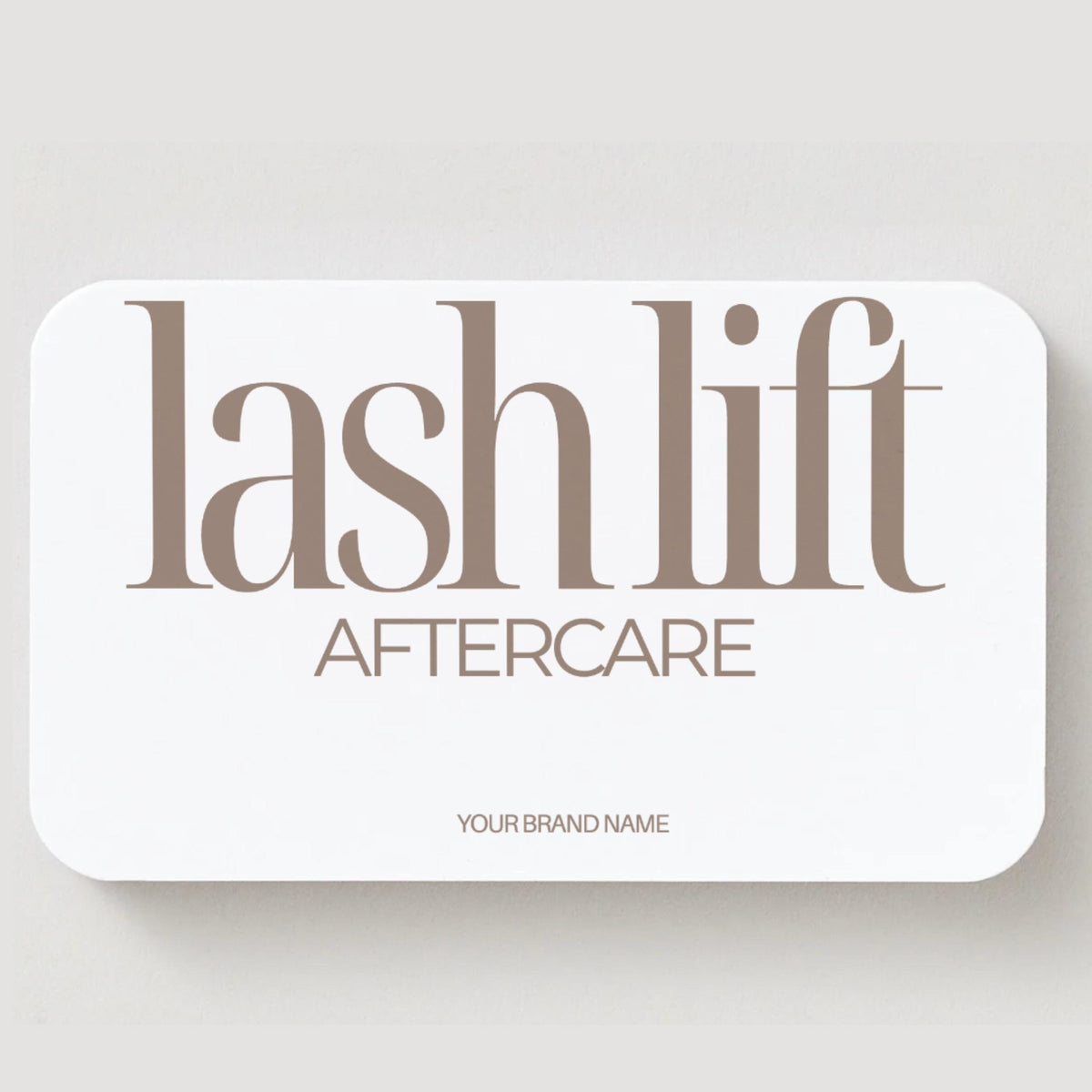 Lash Lift Aftercare Cards | Lash & Brow Care Card for Clients | Editable Printable Salon Template | Beauty Business Card