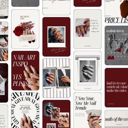 Nail Tech Template, Nail Tech Marketing Kit, Nail Artist Instagram Post, Gel Nails Templates, Manicurist Posts, Nail Tech Content Bundle