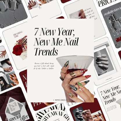 Nail Tech Template, Nail Tech Marketing Kit, Nail Artist Instagram Post, Gel Nails Templates, Manicurist Posts, Nail Tech Content Bundle