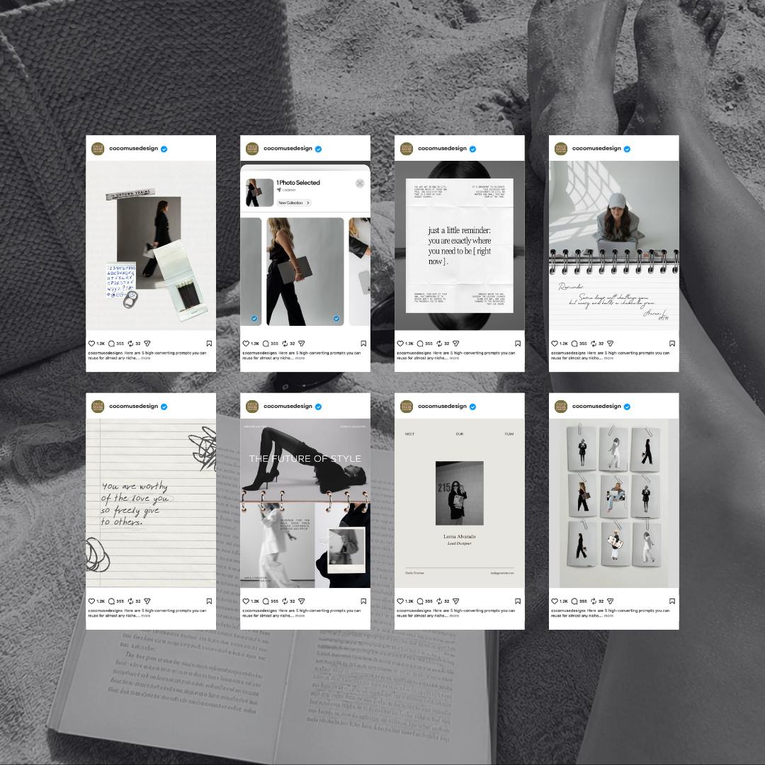 Editorial Instagram Templates | Magazine-Style Feed (Canva Editable)