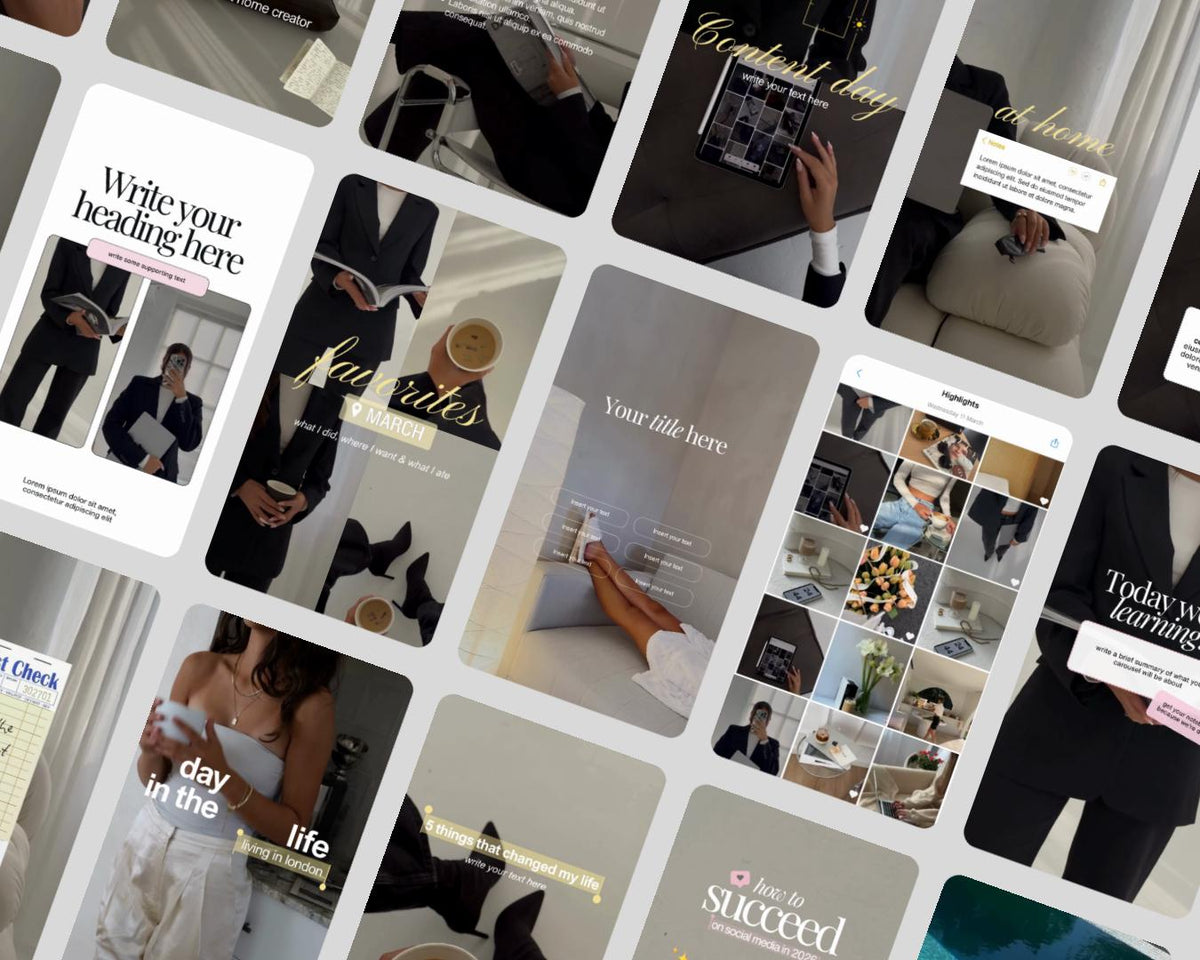Viral Reel Templates for Social Media Manager | Instagram Reels for iOS | TikTok Vlog Video Templates, Editable Social Media Canva Templates