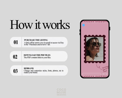 Instagram Canva Templates Burgundy |Social Media Manager and Content Creator | Pinterest Inspired Burgundy Templates |Digital Download