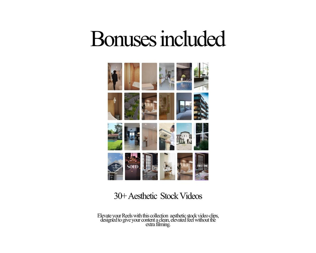 Real Estate Video Reel TikTok Canva Video Reels | Real Estate Social Media | Real Estate Marketing | Instagram Canva Template | Templates