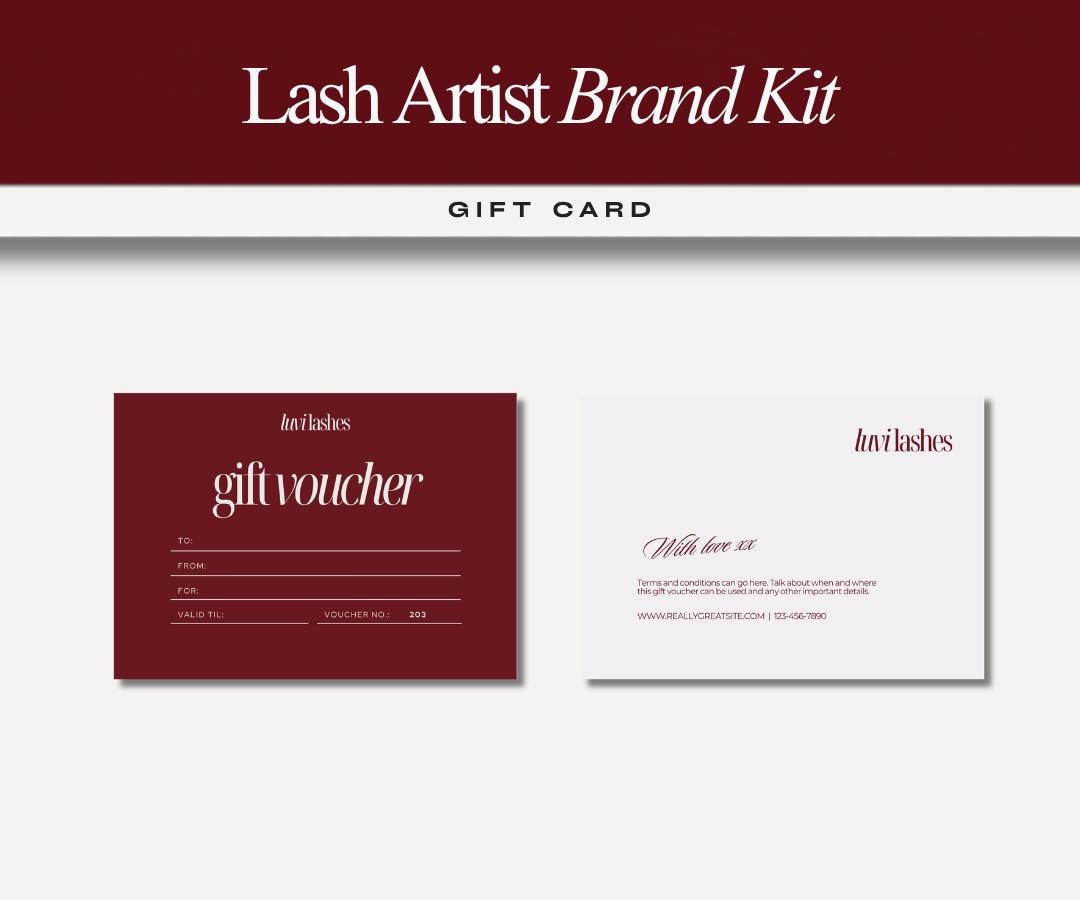 Lash Artist Branding Kit | Beauty Instagram Template | Branding Kit | Lash Tech Business | Burgundy Beauty Branding | Branding Bundle