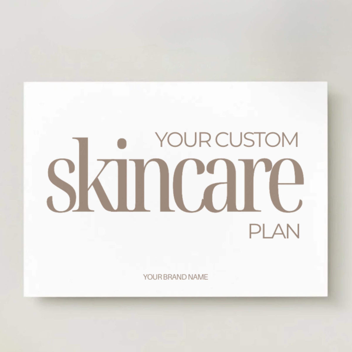 Editable Skincare Routine Card for Estheticians And Skincare Professionals | Minimal Facial Aftercare Template
