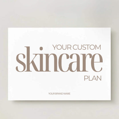 Editable Skincare Routine Card for Estheticians And Skincare Professionals | Minimal Facial Aftercare Template