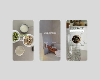 Viral Reel Templates for Wellness Coach | Instagram Reels for iOS | TikTok Vlog Video Templates | Editable Social Media | Canva Templates