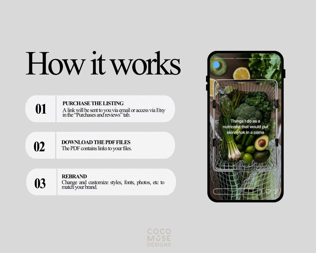Viral Reel Templates for Wellness Coach | Instagram Reels for iOS | TikTok Vlog Video Templates | Editable Social Media | Canva Templates