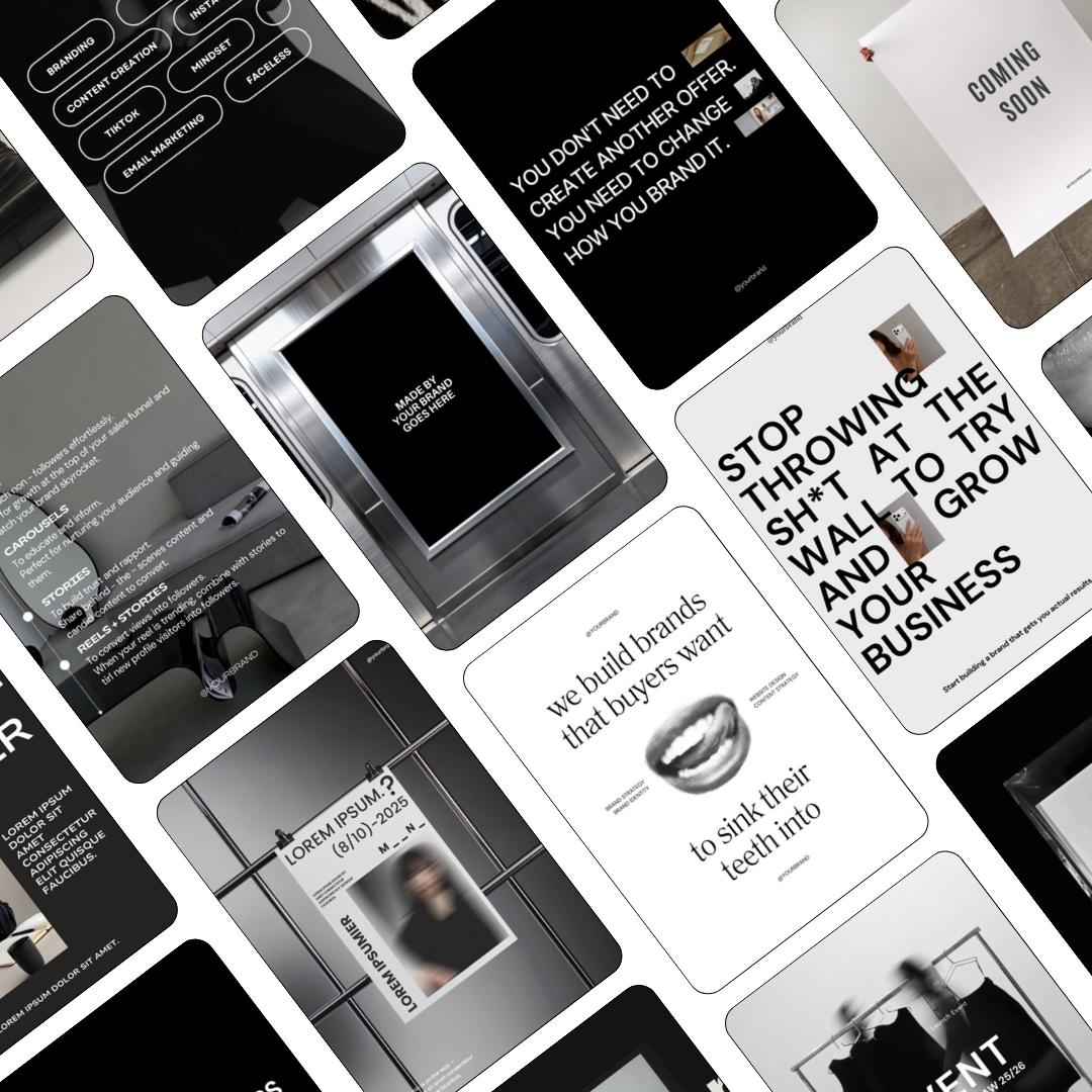 Social Media Manager Instagram Canva Templates | Editorial Social Media Kit (Digital Download)