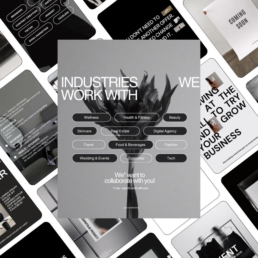 Social Media Manager Instagram Canva Templates | Editorial Social Media Kit (Digital Download)