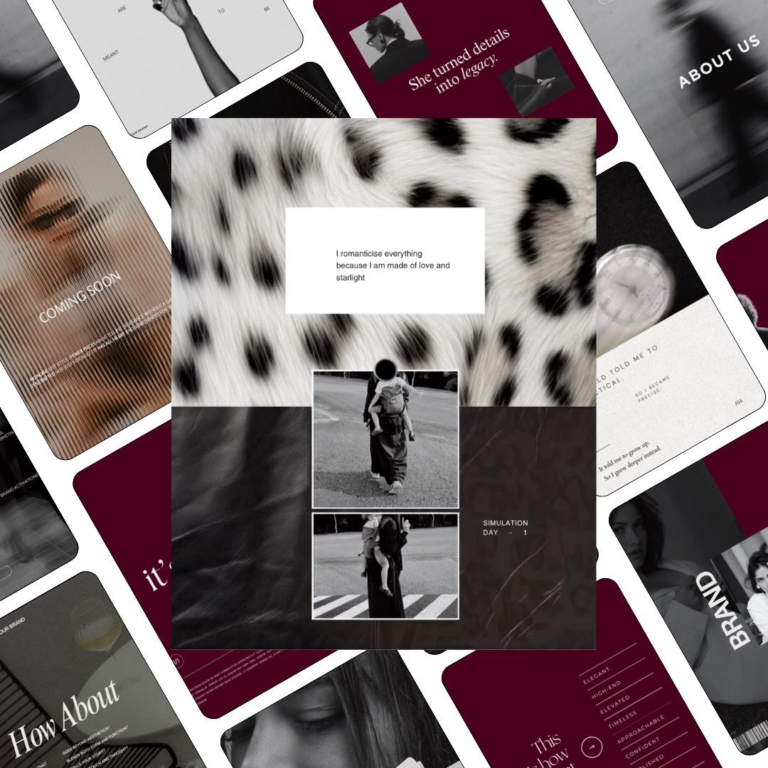 20 Editable Canva Instagram Templates, Moody Editorial Layouts (Digital Download)