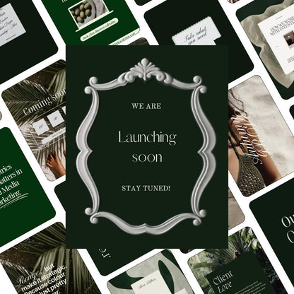 Green Instagram Templates, Canva Social Media Kit (Digital Download)