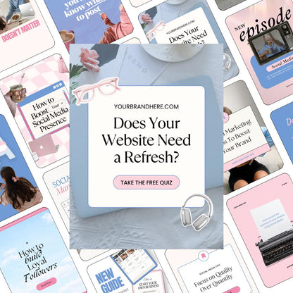 Instagram Canva Template Bundle | Pastel Social Media Templates | Content Creator Posts | Social Media Manager Canva Pack