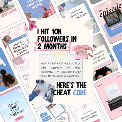 Instagram Canva Template Bundle | Pastel Social Media Templates | Content Creator Posts | Social Media Manager Canva Pack