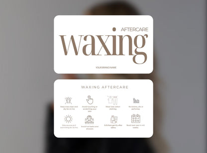 Aftercare Card Bundle Canva Template | Editable Beauty Aftercare Cards | Salon Aftercare Instructions | Esthetician Client Card Printable