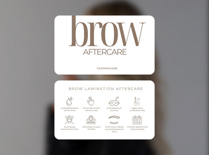 Aftercare Card Bundle Canva Template | Editable Beauty Aftercare Cards | Salon Aftercare Instructions | Esthetician Client Card Printable