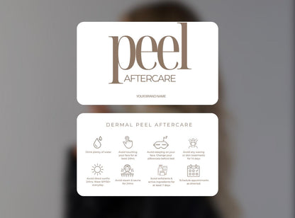 Aftercare Card Bundle | Post care Card for Salon Clients | Editable Printable Salon Template | Beauty Business Cards, Editable Canva