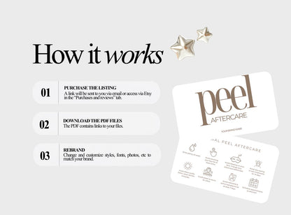 Aftercare Card Bundle | Post care Card for Salon Clients | Editable Printable Salon Template | Beauty Business Cards, Editable Canva