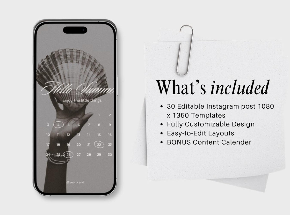 Coastal Instagram Templates for Small Business, Blue Mediterranean Canva Templates, Summer Riviera Quote & Announcement Posts